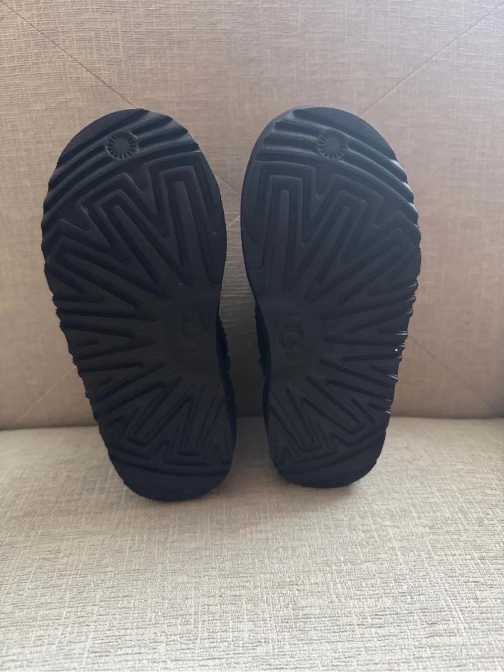 UGG Black Faux Fur Winter Boots